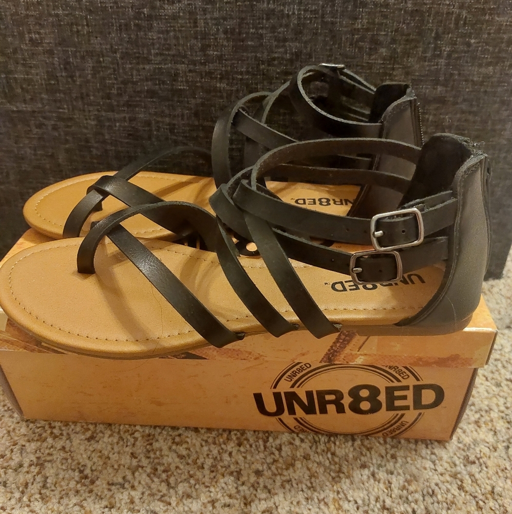 Black Strapy Sandals